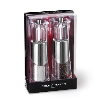 Cole&Mason - Set of salt and pepper grinders BOBBI 2 pcs 18,5 cm
