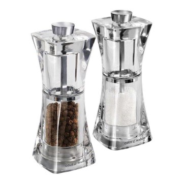 Cole&Mason - Set of salt and pepper grinders CRYSTAL 2 pcs 12,5 cm