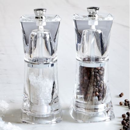Cole&Mason - Set of salt and pepper grinders CRYSTAL 2 pcs 12,5 cm