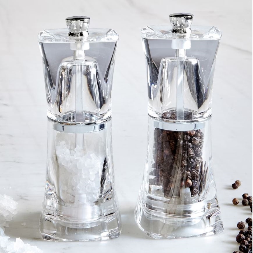 Cole&Mason - Set of salt and pepper grinders CRYSTAL 2 pcs 12,5 cm
