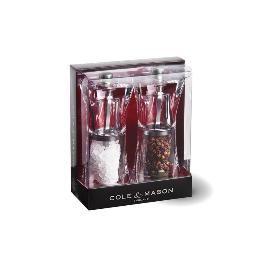 Cole&Mason - Set of salt and pepper grinders CRYSTAL 2 pcs 12,5 cm