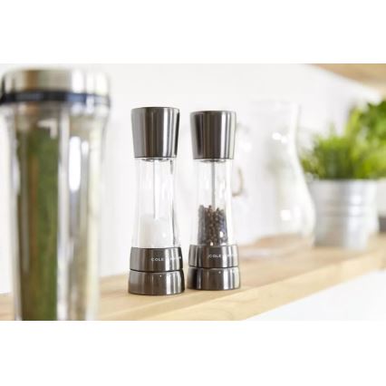 Cole&Mason - Set of salt and pepper grinders DERWENT 2 pcs 19 cm anthracite
