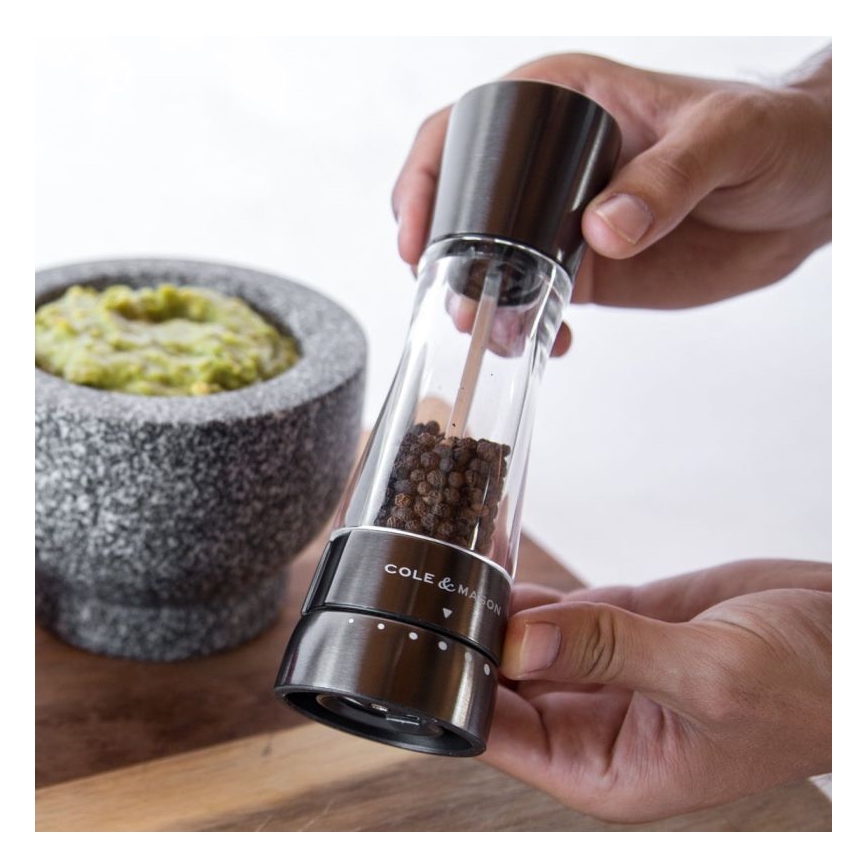 Cole&Mason - Set of salt and pepper grinders DERWENT 2 pcs 19 cm anthracite