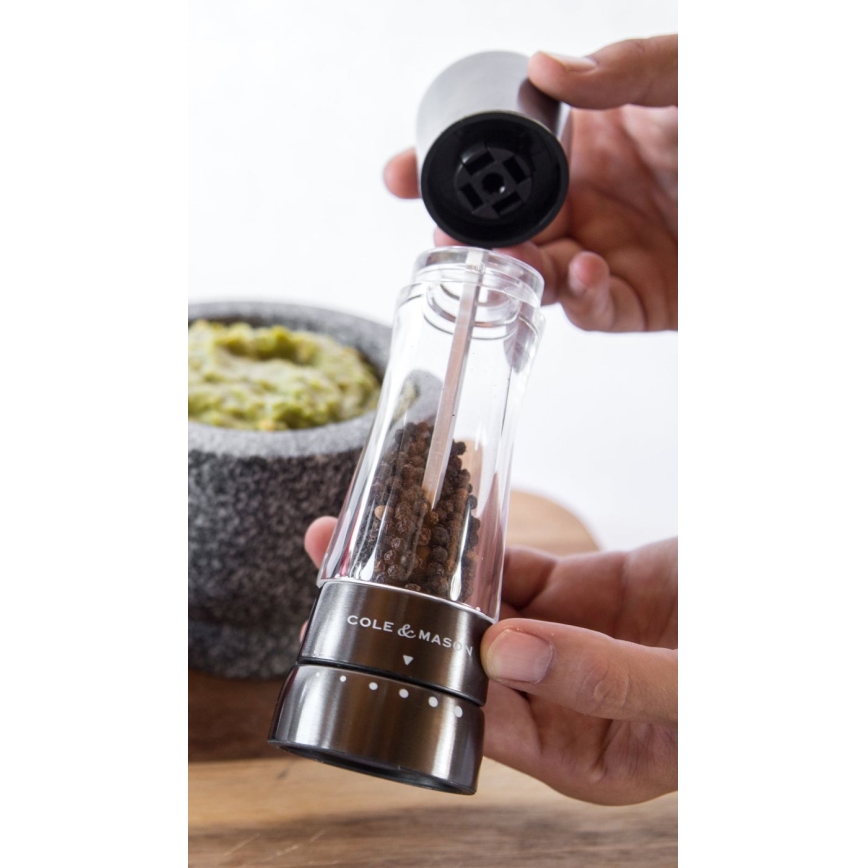 Cole&Mason - Set of salt and pepper grinders DERWENT 2 pcs 19 cm anthracite