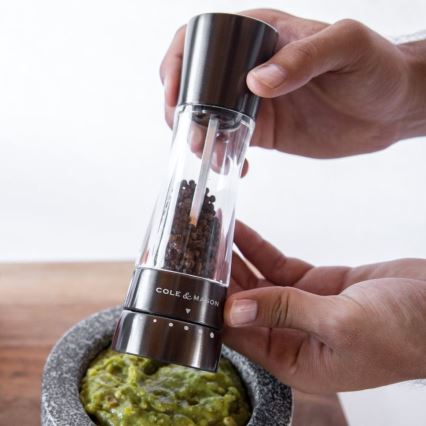 Cole&Mason - Set of salt and pepper grinders DERWENT 2 pcs 19 cm anthracite
