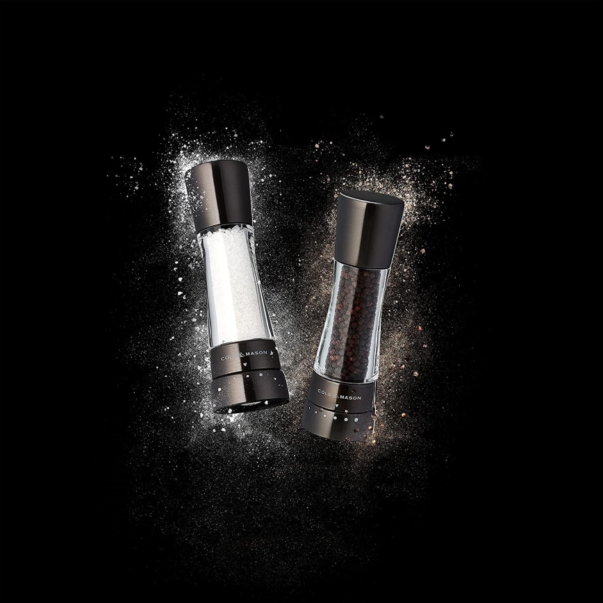 Cole&Mason - Set of salt and pepper grinders DERWENT 2 pcs 19 cm anthracite