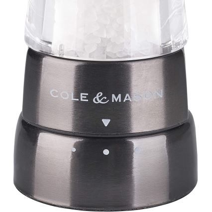 Cole&Mason - Set of salt and pepper grinders DERWENT 2 pcs 19 cm anthracite