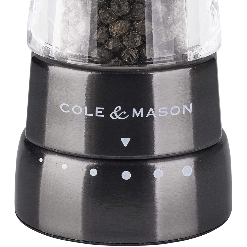 Cole&Mason - Set of salt and pepper grinders DERWENT 2 pcs 19 cm anthracite