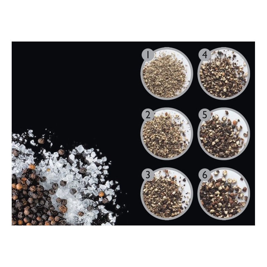 Cole&Mason - Set of salt and pepper grinders DERWENT 2 pcs 19 cm anthracite