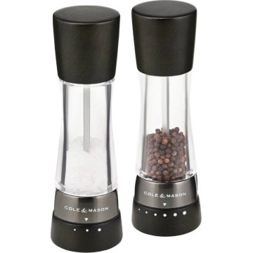 Cole&Mason - Set of salt and pepper grinders DERWENT 2 pcs 19 cm beech/black