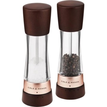 Cole&Mason - Set of salt and pepper grinders DERWENT 2 pcs 19 cm beech/brown