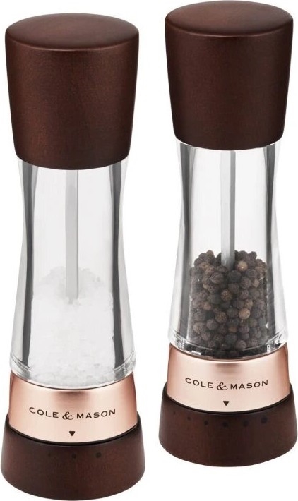 Cole&Mason - Set of salt and pepper grinders DERWENT 2 pcs 19 cm beech/brown