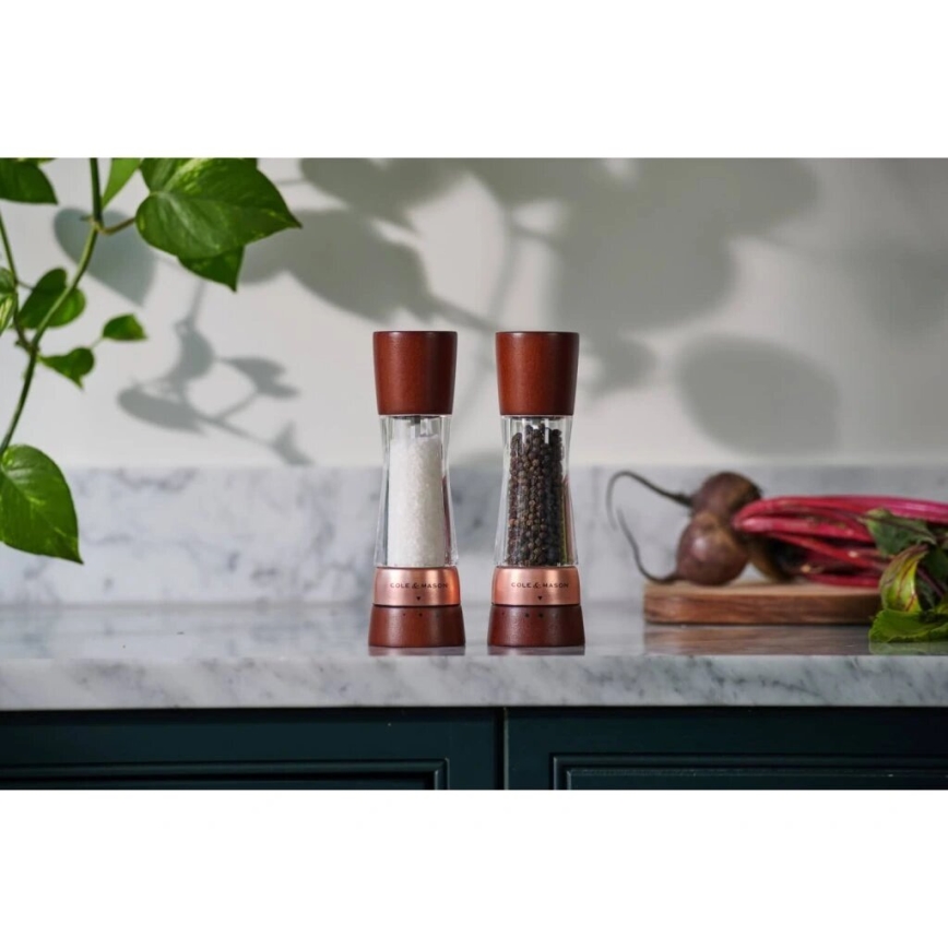 Cole&Mason - Set of salt and pepper grinders DERWENT 2 pcs 19 cm beech/brown