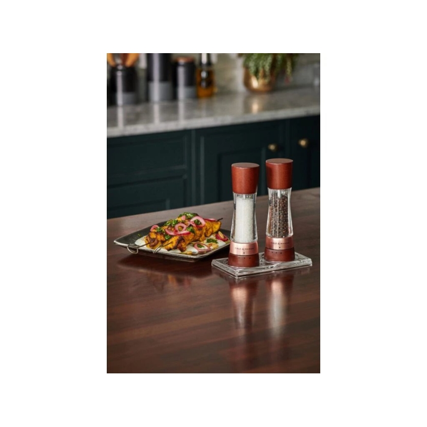 Cole&Mason - Set of salt and pepper grinders DERWENT 2 pcs 19 cm beech/brown