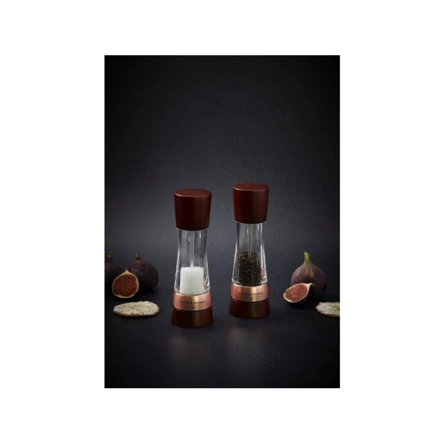 Cole&Mason - Set of salt and pepper grinders DERWENT 2 pcs 19 cm beech/brown