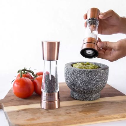 Cole&Mason - Set of salt and pepper grinders DERWENT 2 pcs 19 cm copper