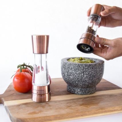 Cole&Mason - Set of salt and pepper grinders DERWENT 2 pcs 19 cm copper
