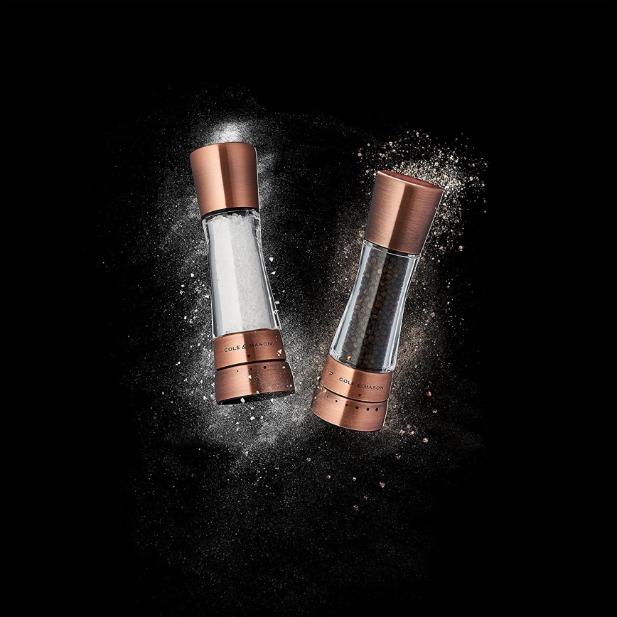 Cole&Mason - Set of salt and pepper grinders DERWENT 2 pcs 19 cm copper