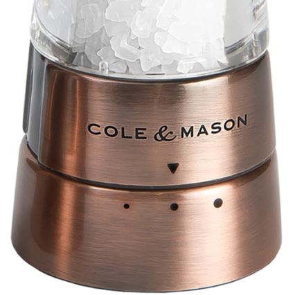 Cole&Mason - Set of salt and pepper grinders DERWENT 2 pcs 19 cm copper