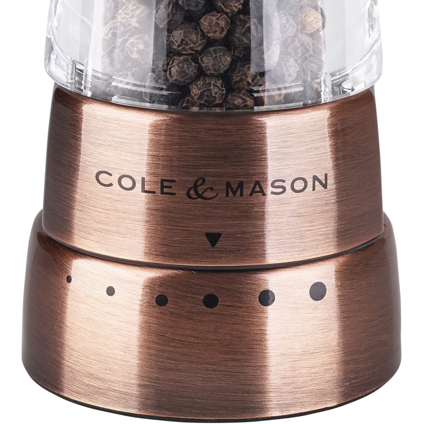 Cole&Mason - Set of salt and pepper grinders DERWENT 2 pcs 19 cm copper