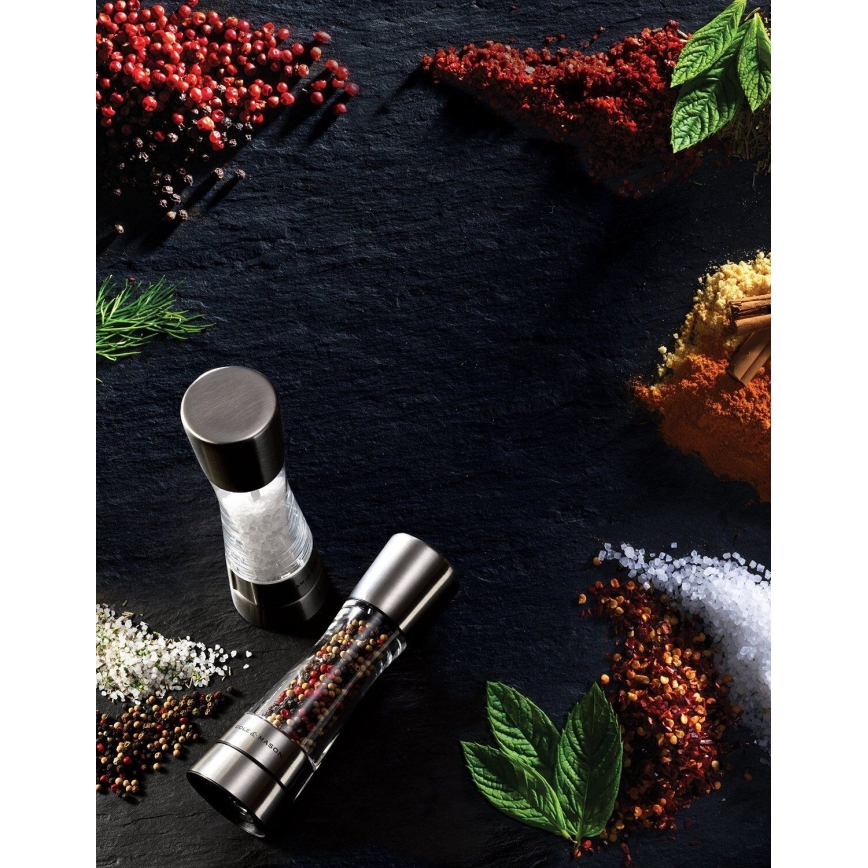 Cole&Mason - Set of salt and pepper grinders DERWENT 2 pcs 19 cm matte chrome