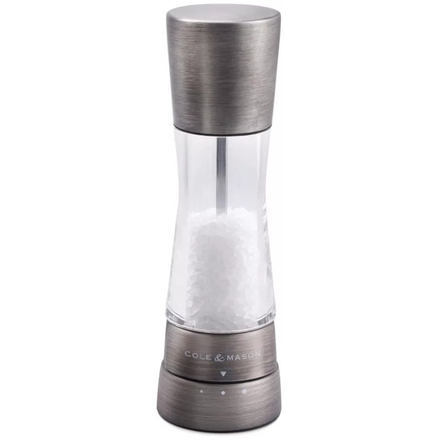 Cole&Mason - Set of salt and pepper grinders DERWENT 2 pcs 19 cm matte chrome