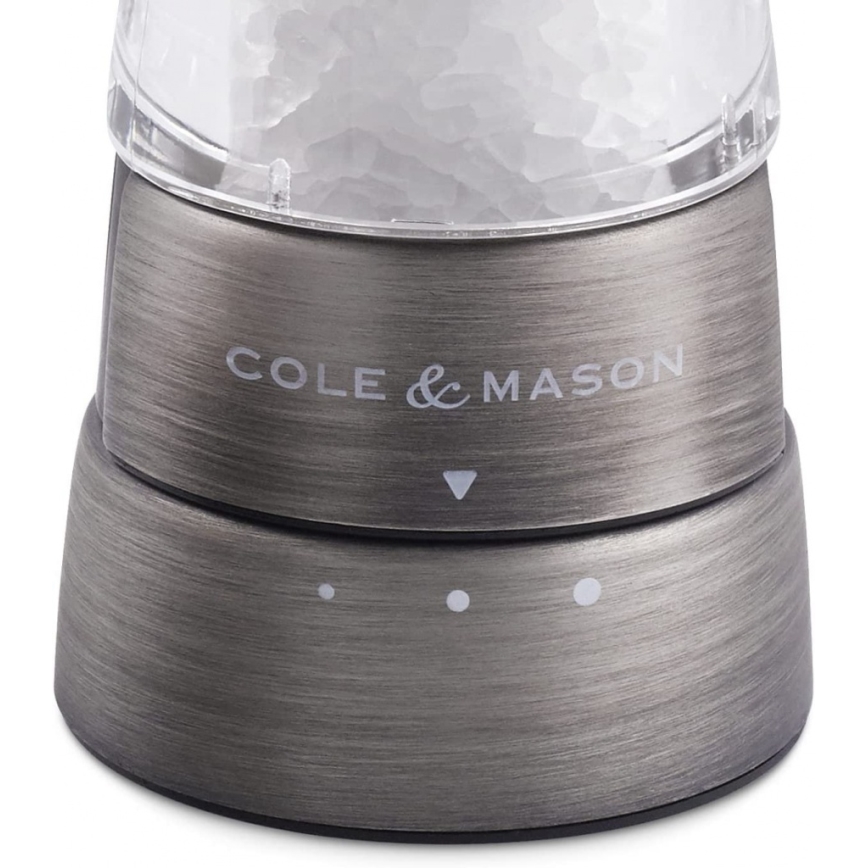 Cole&Mason - Set of salt and pepper grinders DERWENT 2 pcs 19 cm matte chrome
