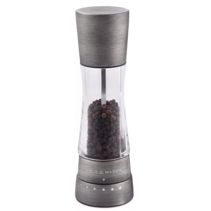 Cole&Mason - Set of salt and pepper grinders DERWENT 2 pcs 19 cm matte chrome