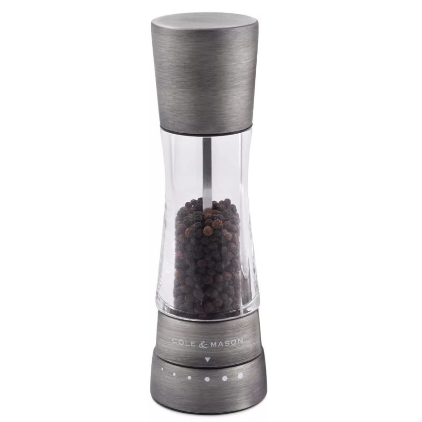 Cole&Mason - Set of salt and pepper grinders DERWENT 2 pcs 19 cm matte chrome