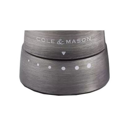 Cole&Mason - Set of salt and pepper grinders DERWENT 2 pcs 19 cm matte chrome
