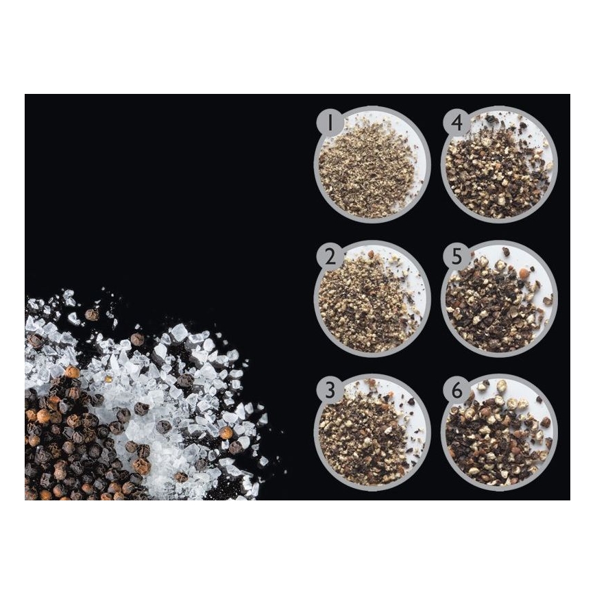Cole&Mason - Set of salt and pepper grinders DERWENT 2 pcs 19 cm matte chrome