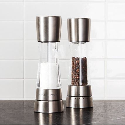 Cole&Mason - Set of salt and pepper grinders DERWENT 2 pcs 19 cm shiny chrome