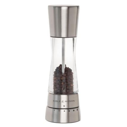 Cole&Mason - Set of salt and pepper grinders DERWENT 2 pcs 19 cm shiny chrome