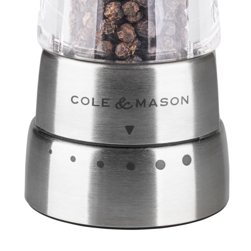 Cole&Mason - Set of salt and pepper grinders DERWENT 2 pcs 19 cm shiny chrome
