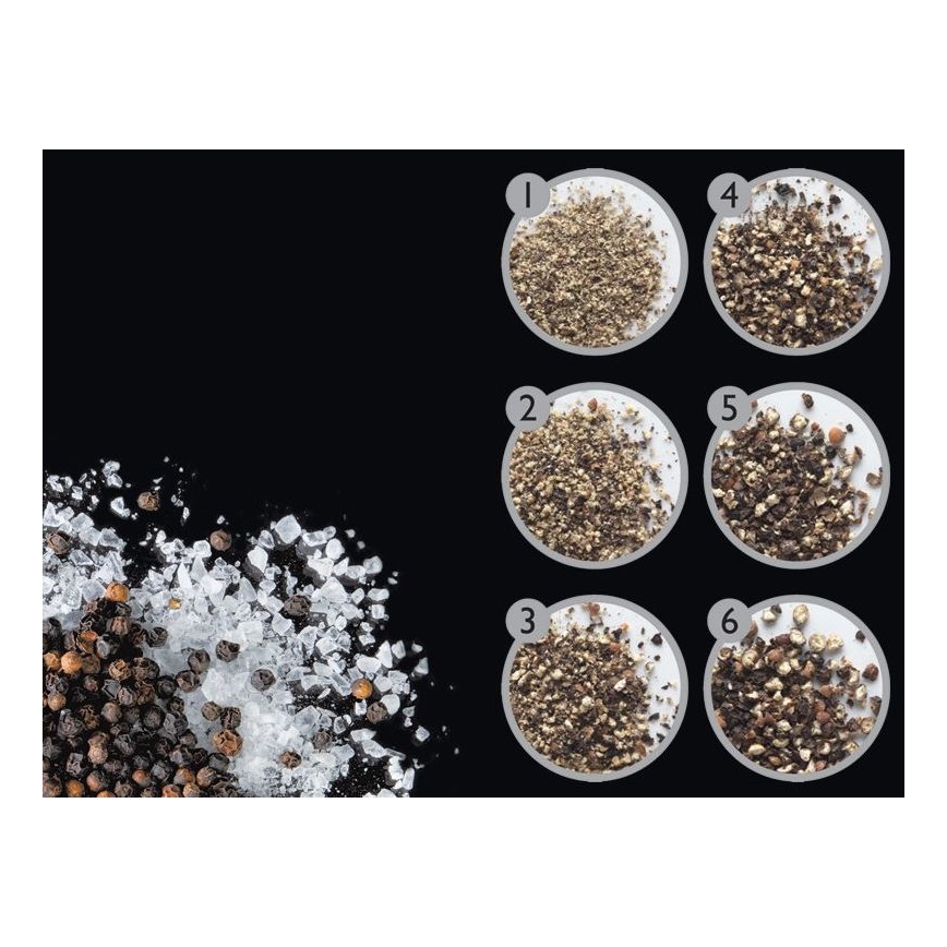 Cole&Mason - Set of salt and pepper grinders DERWENT 2 pcs 19 cm shiny chrome