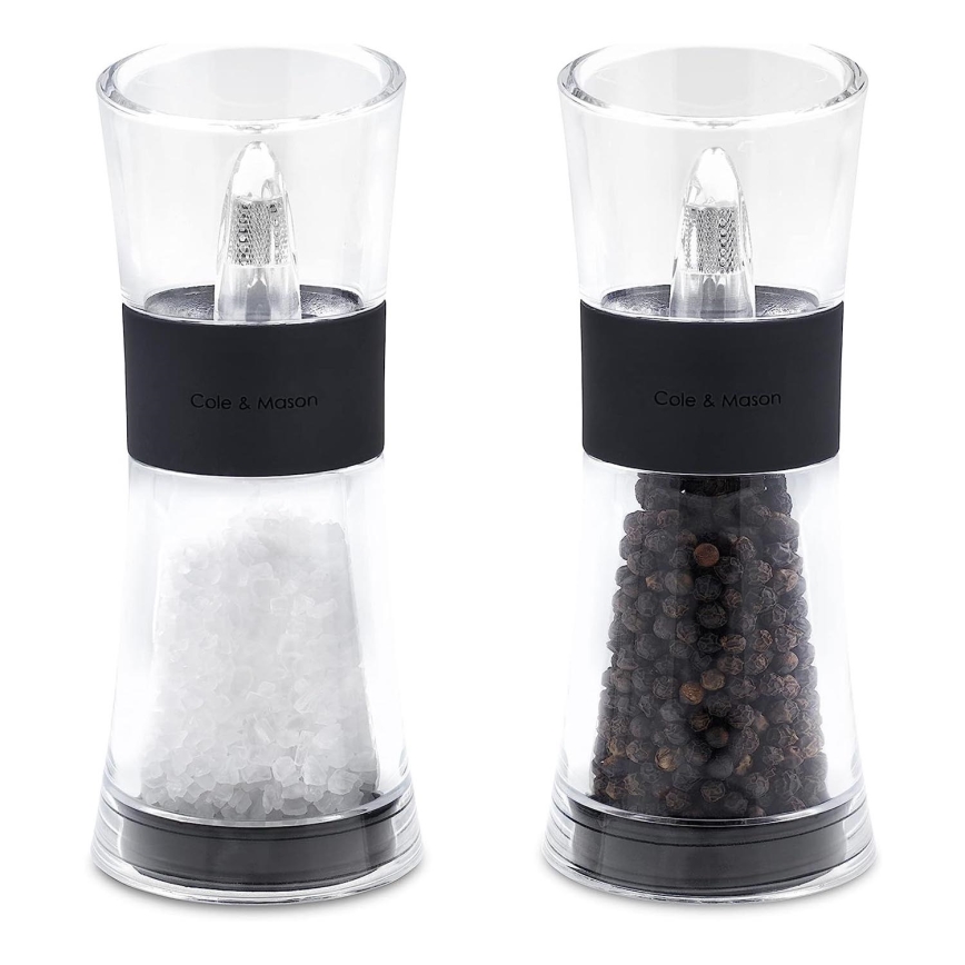 Cole&Mason - Set of salt and pepper grinders FLIP 2 pcs 15,4 cm black