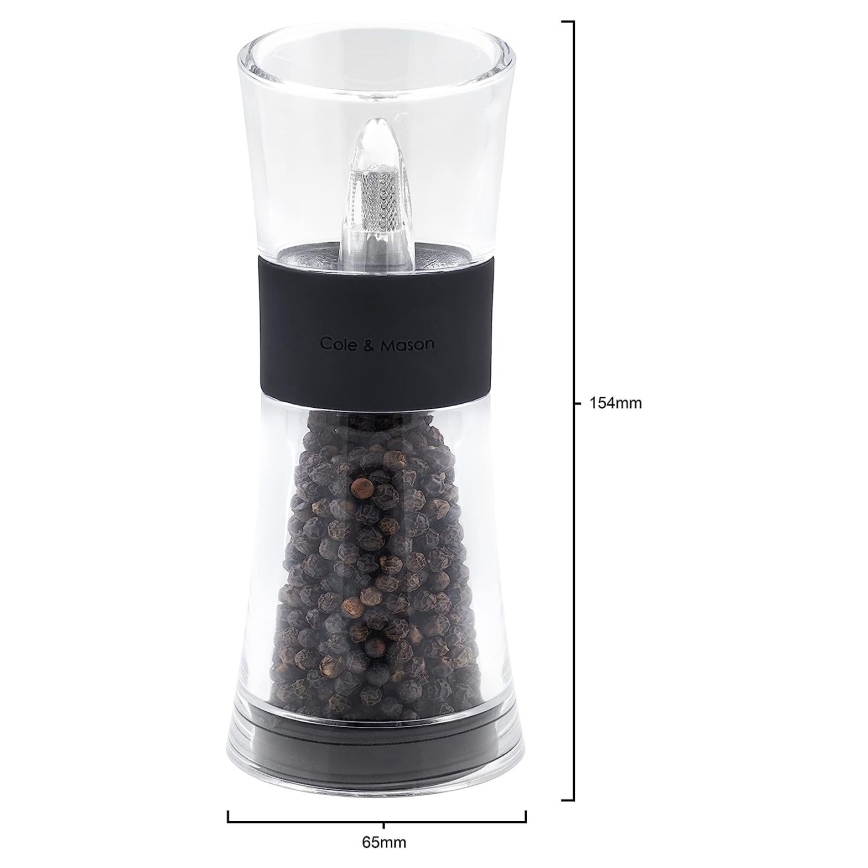 Cole&Mason - Set of salt and pepper grinders FLIP 2 pcs 15,4 cm black