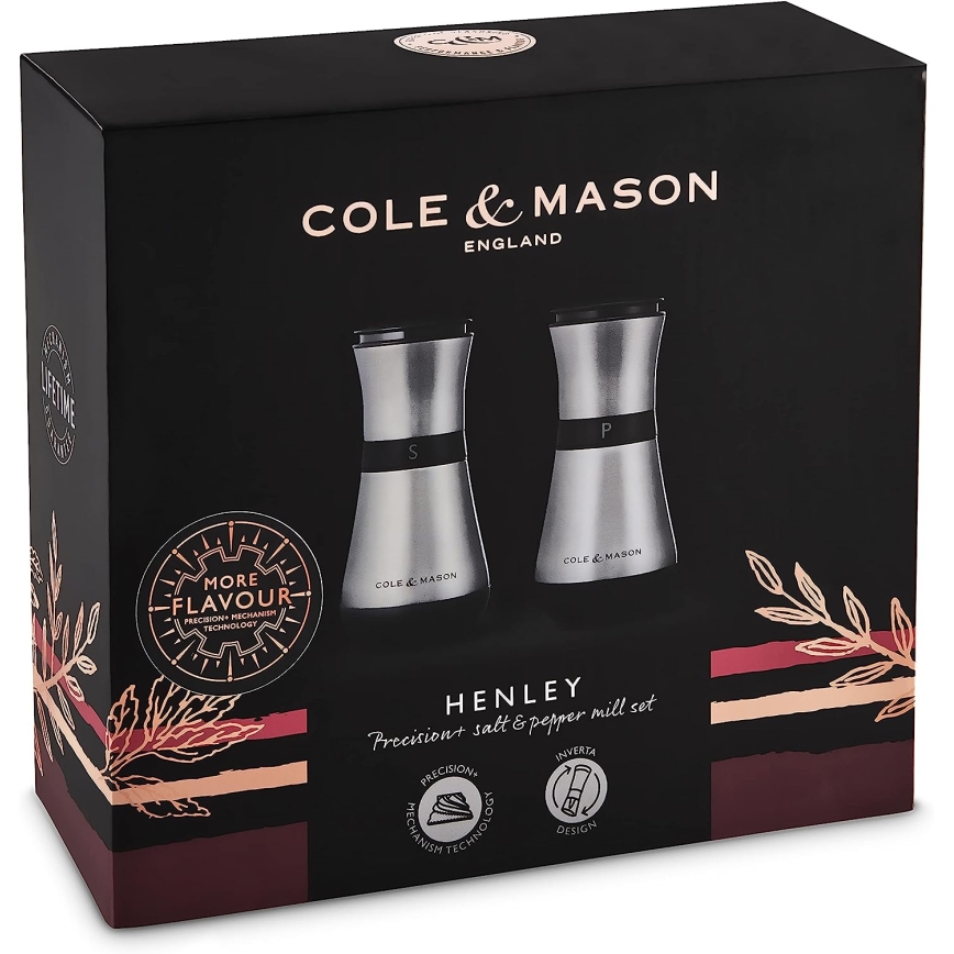 Cole&Mason - Set of salt and pepper grinders HENLEY 2 pcs 13,5 cm