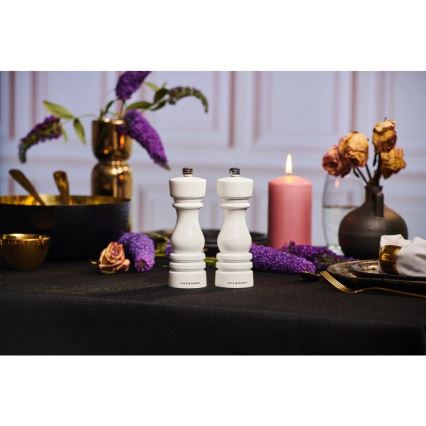 Cole&Mason - Set of salt and pepper grinders LONDON 2 pcs 18 cm beech/white