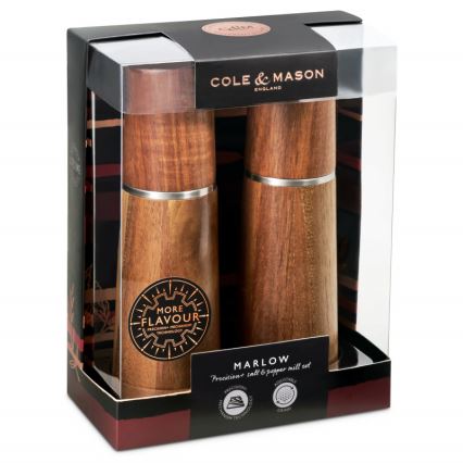 Cole&Mason - Set of salt and pepper grinders MARLOW acacia 2 pcs 18,5 cm