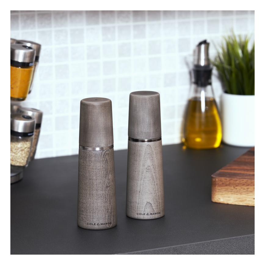 Cole&Mason - Set of salt and pepper grinders MARLOW beech 2 pcs 18,5 cm