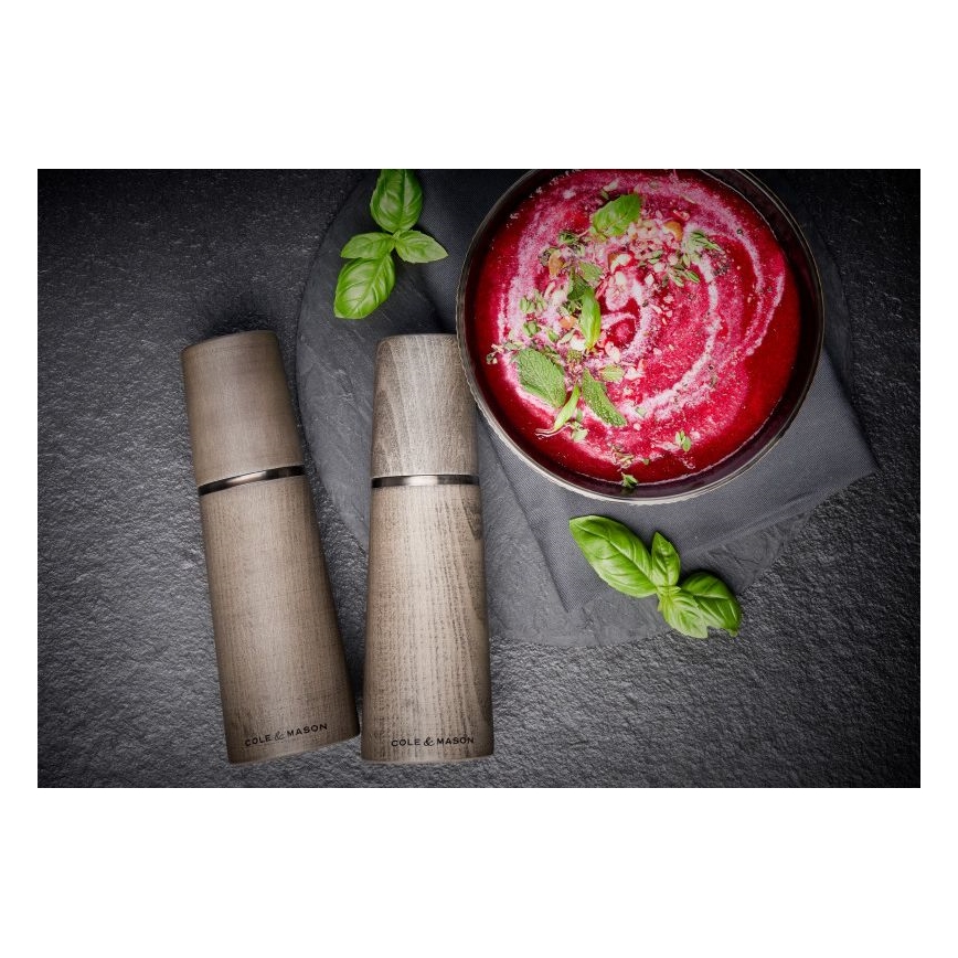 Cole&Mason - Set of salt and pepper grinders MARLOW beech 2 pcs 18,5 cm