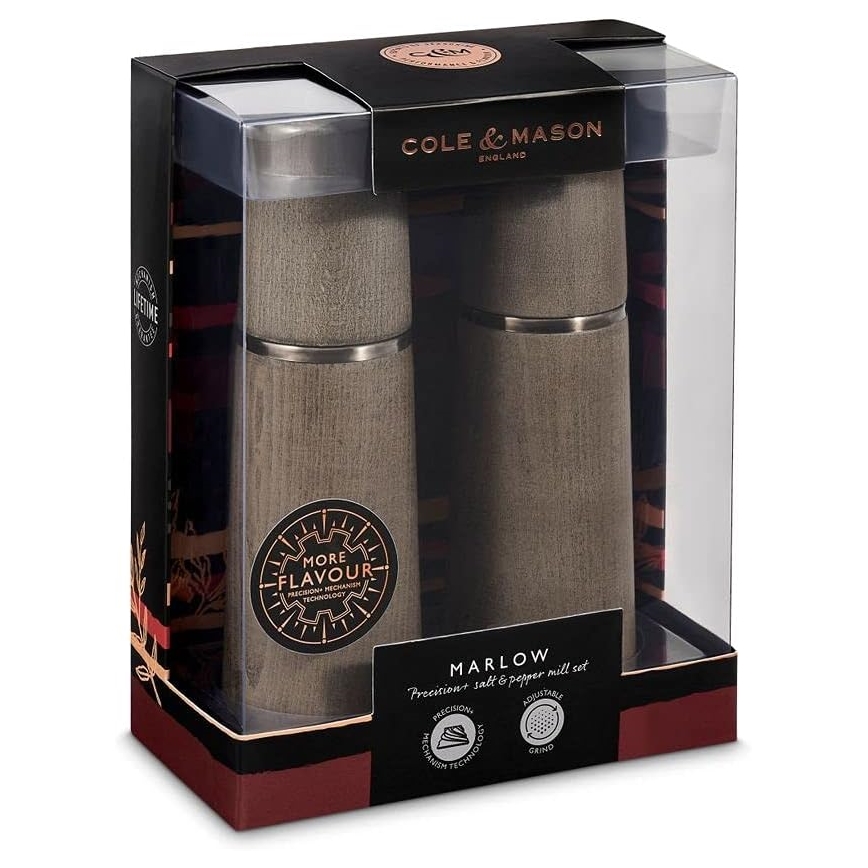 Cole&Mason - Set of salt and pepper grinders MARLOW beech 2 pcs 18,5 cm
