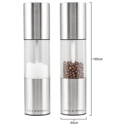 Cole&Mason - Set of salt and pepper grinders OSLO 2 pcs 18,5 cm