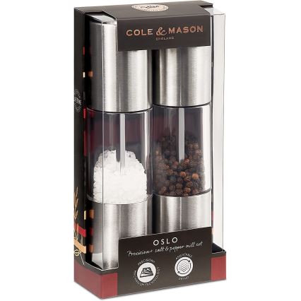Cole&Mason - Set of salt and pepper grinders OSLO 2 pcs 18,5 cm