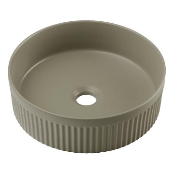 COMAD BEYOND 2 OLIVER GREEN ( E-6565 ) - Countertop basin BEYOND d. 36 cm ceramics/matte green