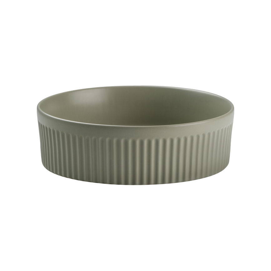COMAD BEYOND 2 OLIVER GREEN ( E-6565 ) - Countertop basin BEYOND d. 36 cm ceramics/matte green
