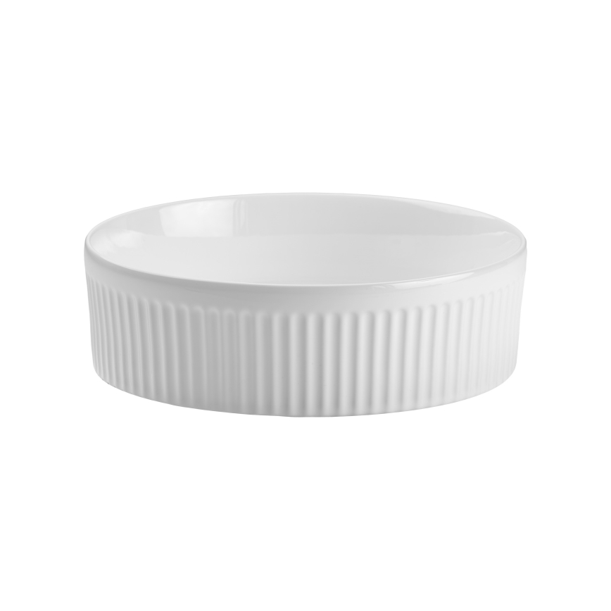 COMAD BEYOND 2 WHITE ( E-6565 ) - Countertop basin BEYOND d. 36 cm ceramics/shiny white