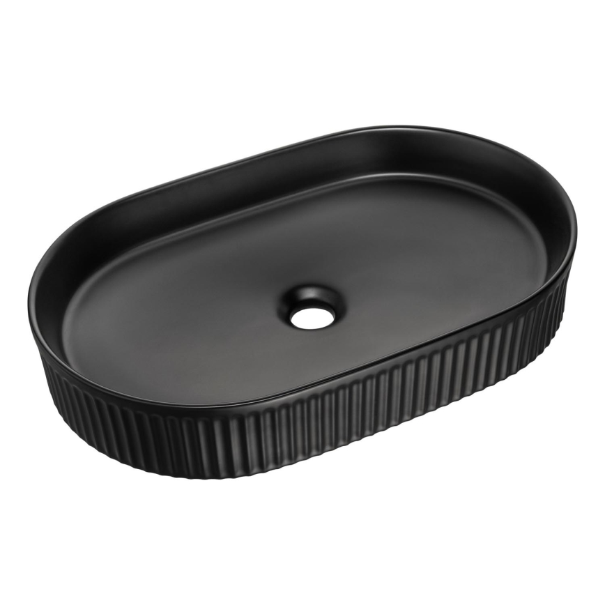 COMAD BEYOND 3 BLACK ( E-6531 ) - Countertop basin BEYOND 56x36 cm ceramics/matte black