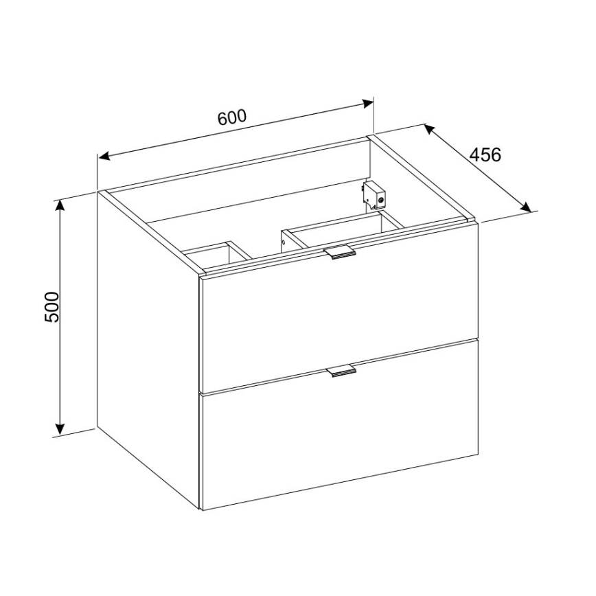 COMAD DALIA CASHMERE 82-60-46-2S - DALIA under-sink vanity unit 50x60 cm beige